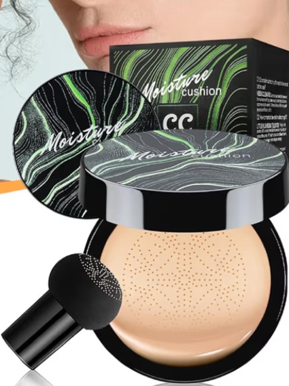 Mushroom Head Air Cushion CC Cream - BB Cream Foundation Full Coverage (Natural)